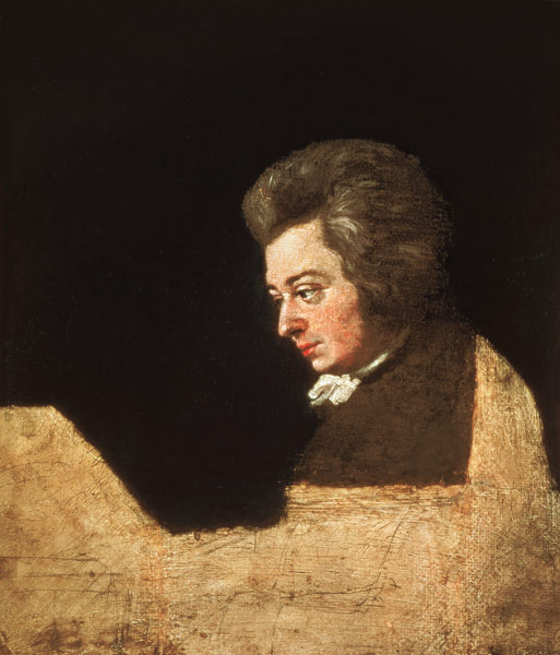 Portrait of Wolfgang Amadeus Mozart (1756-91) at the Piano from Joseph Lange