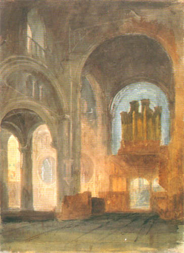 Interior view the Christian Church Cathedrale from William Turner