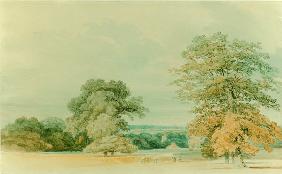 W.Turner / Landscape in Kent / c.1796