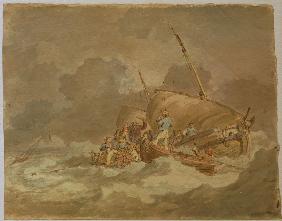 W.Turner, Sailors Getting Pigs on Board