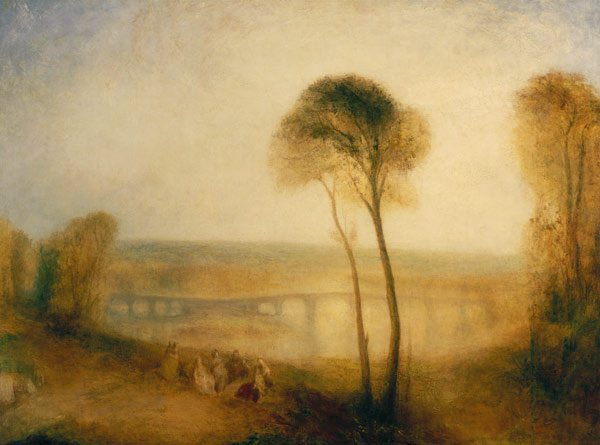Landscape with Walton Bridges from William Turner