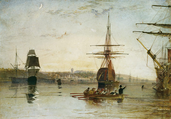 West Cowes (w/c and gouache) from William Turner