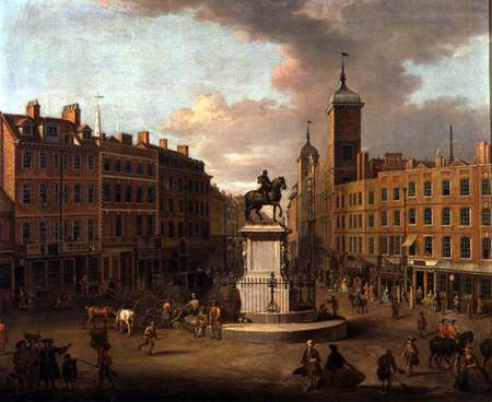 A View of Charing Cross and Northumberland House from Joseph Nickolls