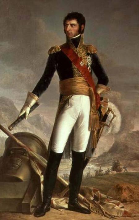 Portrait of Charles Jean Baptiste Bernadotte (1763-1844) after a painting by Francois Joseph Kinson from Joseph Nicolas Jouy