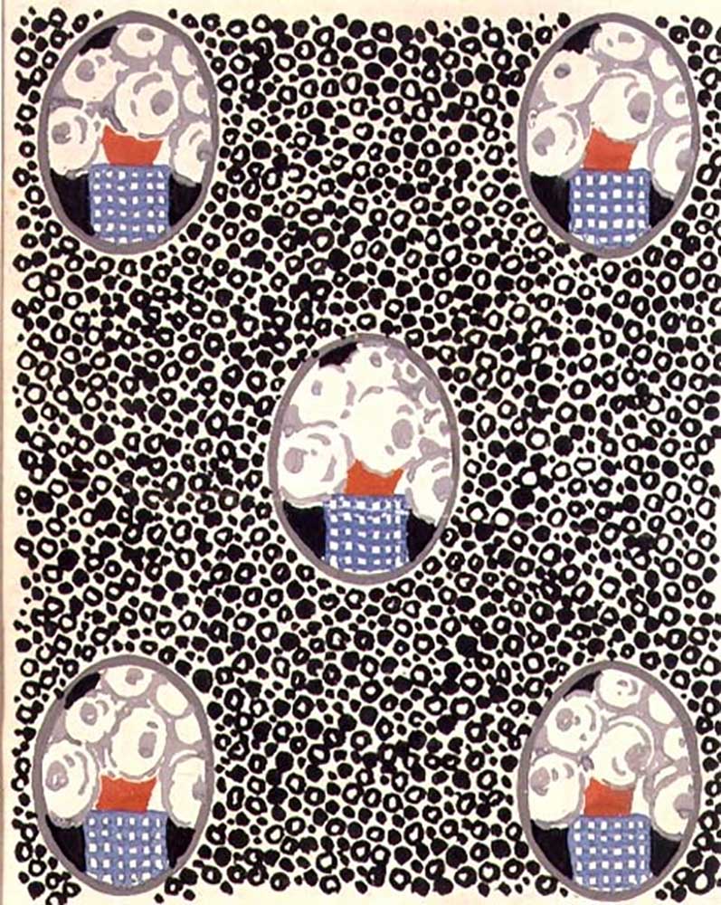 Design for printed textile, c.1920 from Joseph Percy Bilbie
