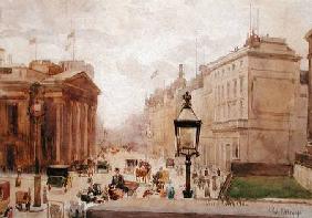 Pall Mall from the National Gallery, with a view of the Royal College of Physicians