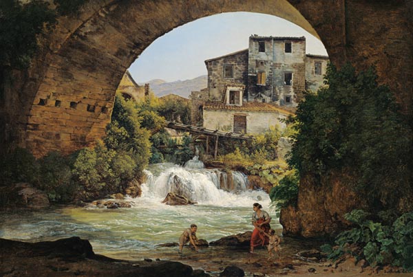 Under the arch of a bridge in Italy from Joseph Rebell