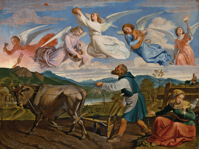 The dream of the St. Isidor from Joseph Ritter von Führich