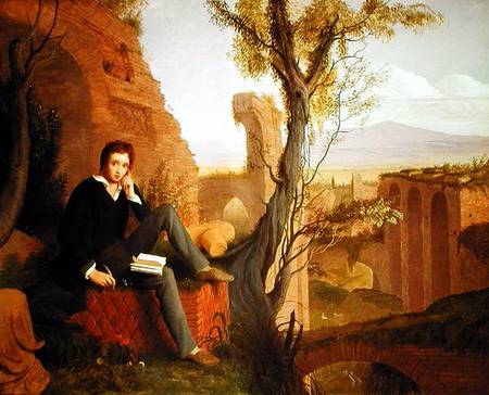 Percy Bysshe Shelley (1792-1822) from Joseph Severn (Umkreis)