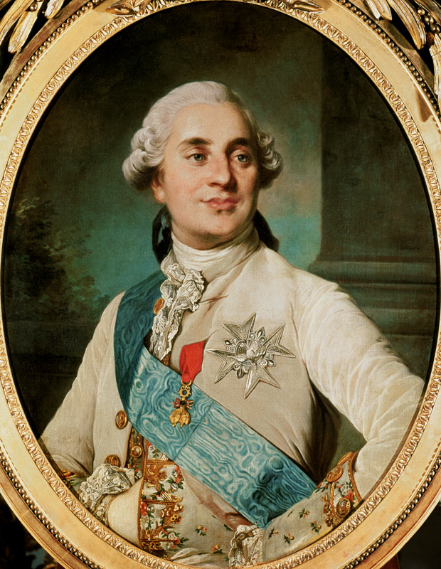 Portrait Medallion of Louis XVI (1754-93) from Joseph Siffred Duplessis