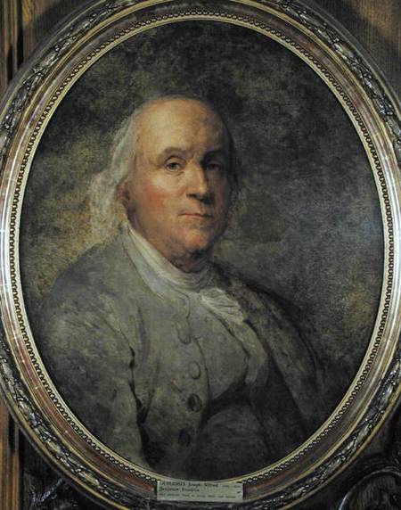 Portrait of Benjamin Franklin (1706-90) from Joseph Siffred Duplessis