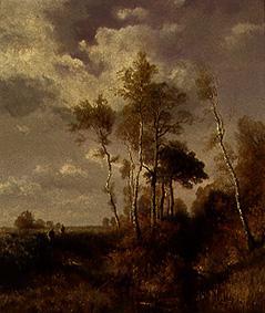 Fall landscape with hunters from Joseph Wenglein