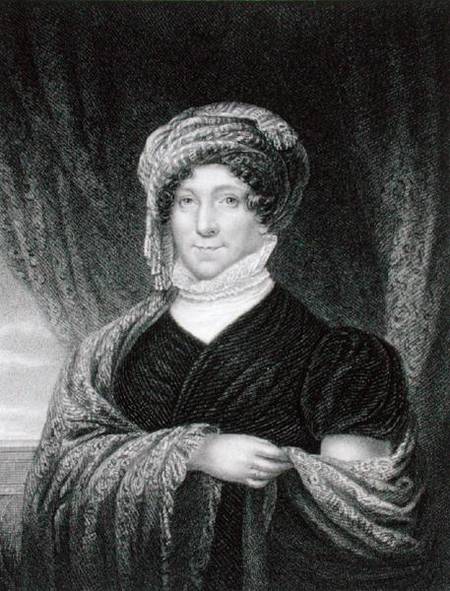 Dolly Madison (1772-1849) engraved by John Francis Eugene Prud'Homme (1800-92) after a drawing of th from Joseph Wood