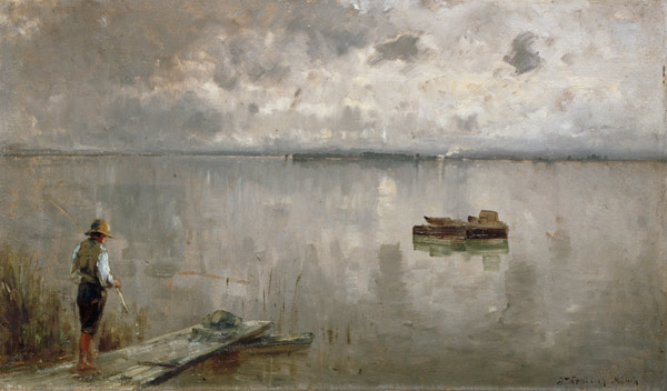 At the Chiemsee from Joseph Wopfner