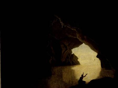 A Grotto in the Gulf of Salernum, with the figure of Julia, banished from Rome from Joseph Wright of Derby