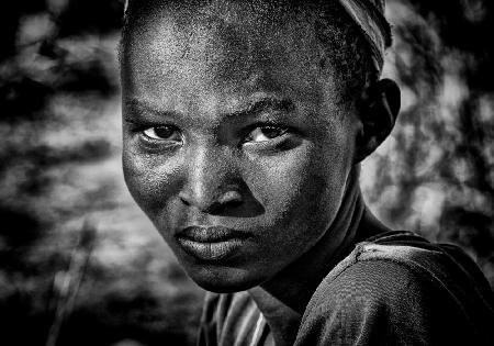 Pokot tribe girl-I - Kenya