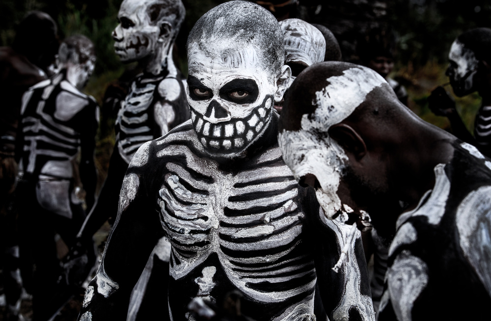 Skeleton men at the Mt Hagen sing-sing festival - Papua New Guinea from Joxe Inazio Kuesta Garmendia