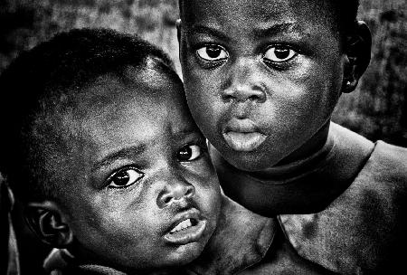 Two children in Benin