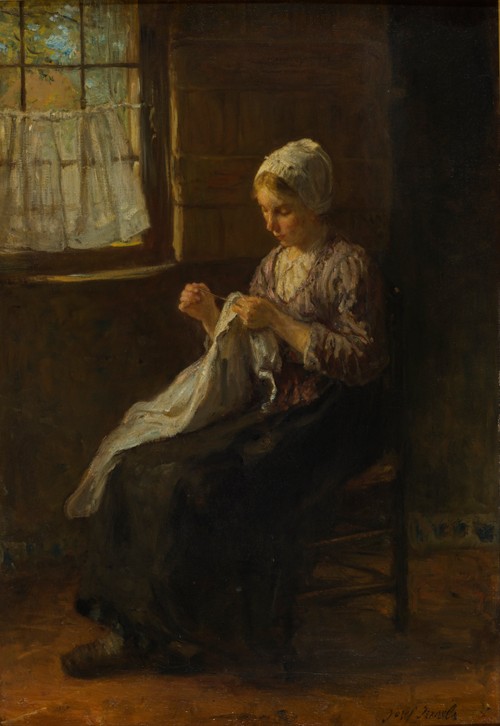 The young seamstress from Jozef Israels