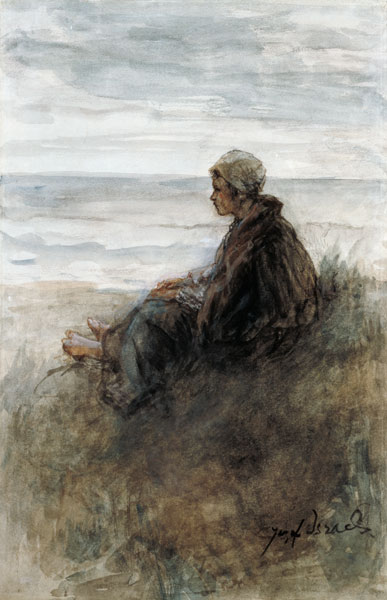 Girl on the dunes from Jozef Israels