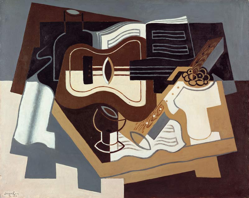 Guitar and clarinet from Juan Gris