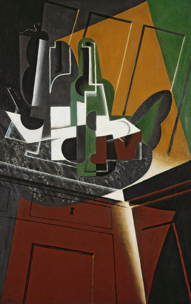 The Sideboard, 1917 (oil on plywood) from Juan Gris