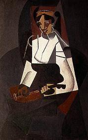 Woman with mandolin