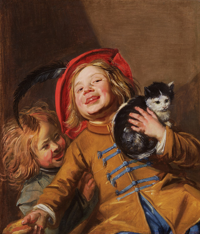Laughing Children with a Cat from Judith Leyster