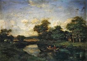 Landscape at the edge of a river