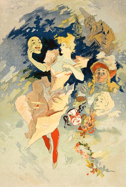 Reproduktion von 'La Danse' from Jules Chéret