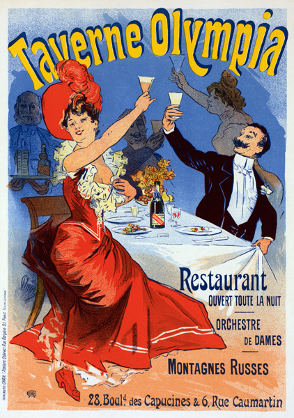 Taverne Olympia (Poster) from Jules Chéret