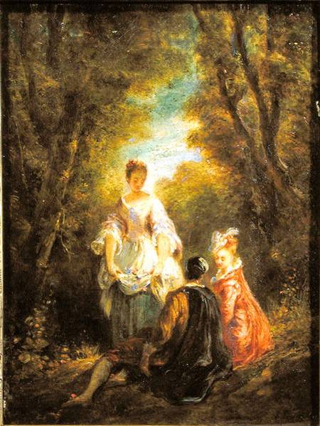 Conversation in a Park from Jules Robert Auguste