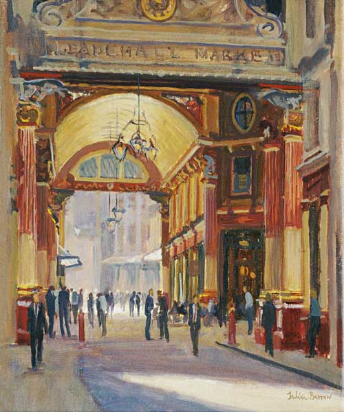 Leadenhall Market - the Crossroads (oil on canvas)  from Julian  Barrow