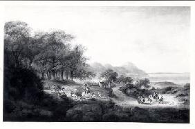 Distant View of Anglesea  (b&w print)