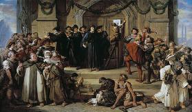 The stop of the 95 thesis by Martin Luther