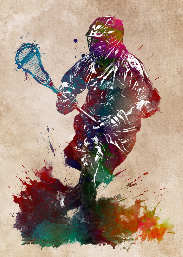 Lacrosse sport art 1 from Justyna Jaszke