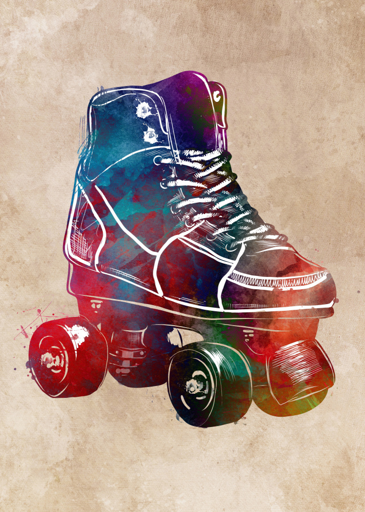 Roller skates sport art from Justyna Jaszke