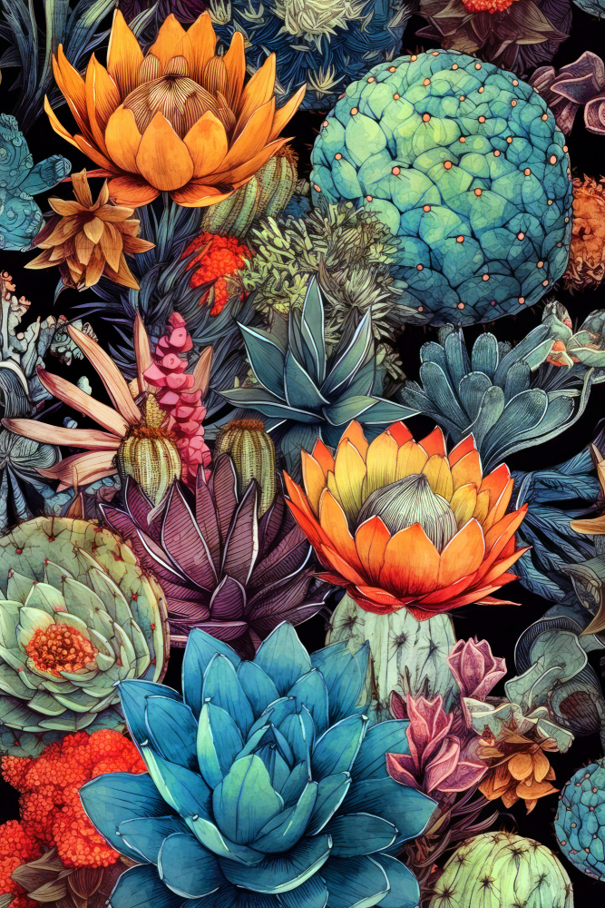 Succulents and cactus 8 from Justyna Jaszke