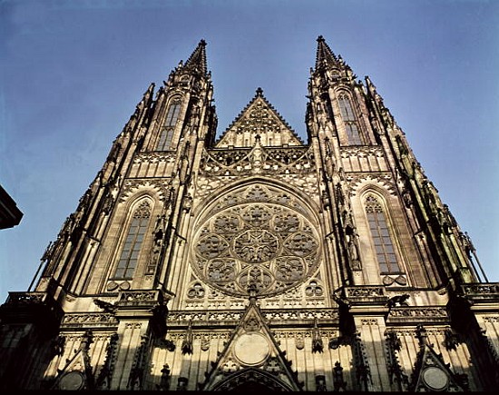 Facade of the Cathedral of St. Vitus from Kamil Hilbert