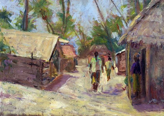 Zanzibar Village, 2001 (mixed media)  from Karen  Armitage