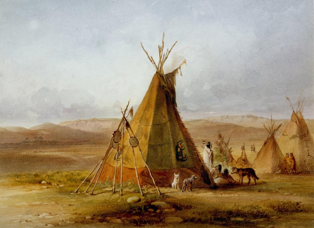 Tipi eines Häuptlings from Karl Bodmer