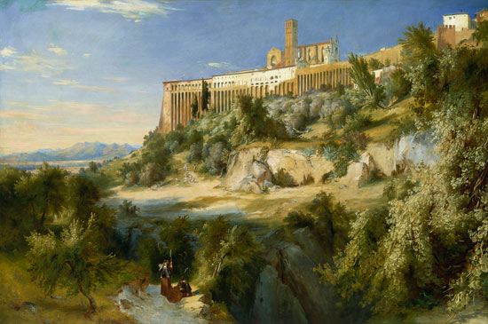 Look on Assisi. from Carl Eduard Ferdinand Blechen