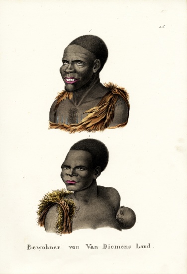 Tasmanian Aborigines - Van Diemen'S Land from Karl Joseph Brodtmann