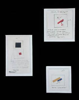 Project for Suprematist Brooch Nos. 1, 2 and 3