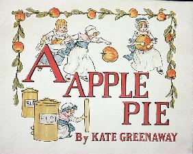 Illustration for the letter ''A'' from ''Apple Pie Alphabet'', published 1885