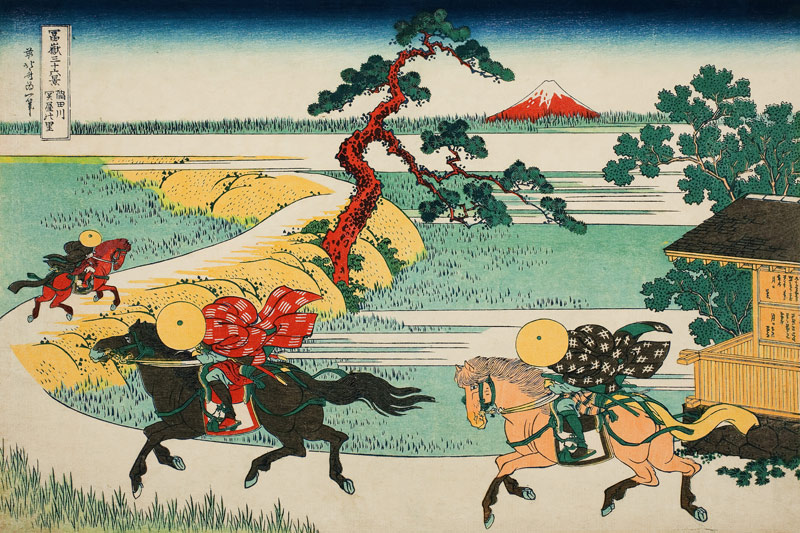 Sekiya Village at Sumida river (from a Series "36 Views of Mount Fuji") from Katsushika Hokusai