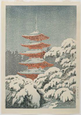 Five-storied Pagoda at the Nikko_ Shrine, c. 1930-1940