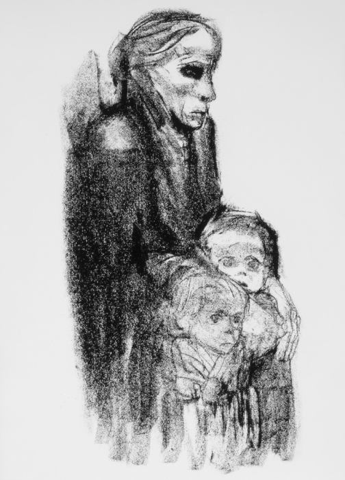 Drawing of Mother with Children from Käthe Kollwitz