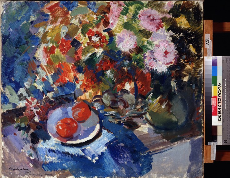 Asters and tomatos from Konstantin Alexejewitsch Korowin
