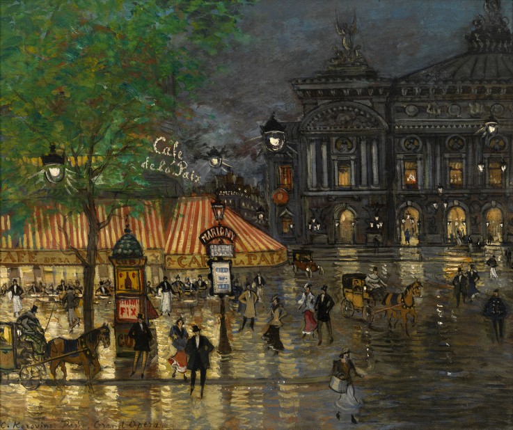 Place de l'Opéra, Paris from Konstantin Alexejewitsch Korowin